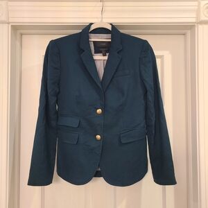 J. Crew Green Schoolboy Blazer